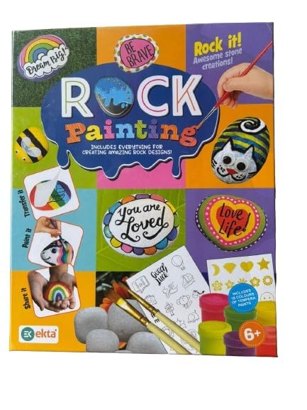 JOY JUNGLE Rock Painting